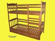 Двухъярусные детские кровати разных моделей