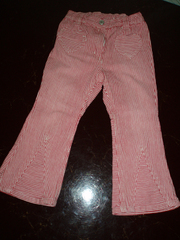 брюки в розовую полоску индивидуального дизайна