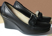 кожаные туфли черного цвета