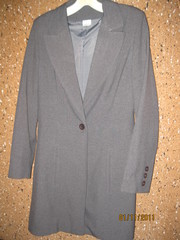 Деловой удлиненный пиджак-тренч,  размер 44-46