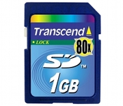 Transcend SD 1Gb 80x + eFilm SD 256 MB бесплатно