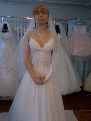 Совершенно новое свадебное платье+фата=900 грн