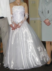 Нежное свадебное платье для невысокой невесты (рост 160-165 см)