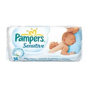 Pampers sensitive влажные салфетки