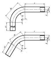 Срочно изготовим нестандартные отводы по Вашим ТЗ или чертежам,  Отвод 