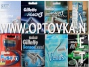 Купить кассеты,  бритвы,  станки  Gillette,  Orbit,  Sputnik